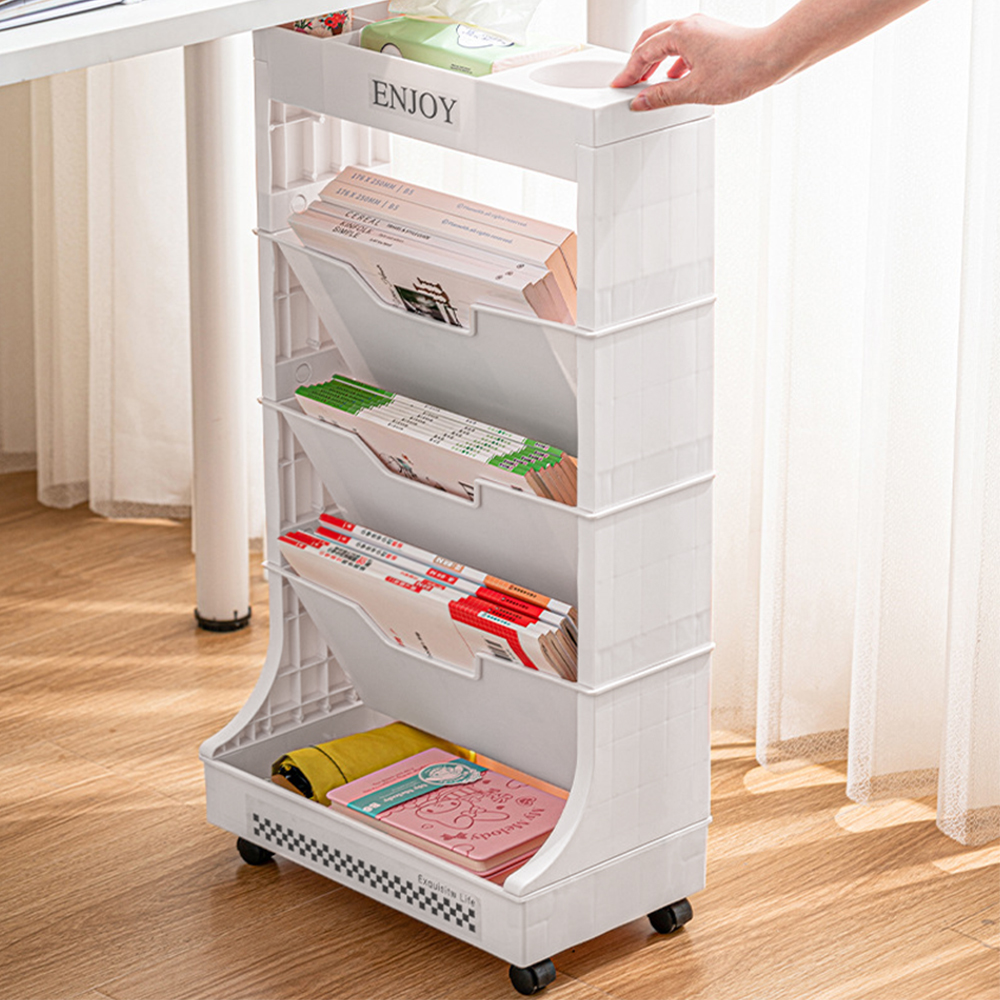 21세기트랜드 클라시 틈새 이동식 바퀴달린 북트레일러, 화이트, 5단 26,800원