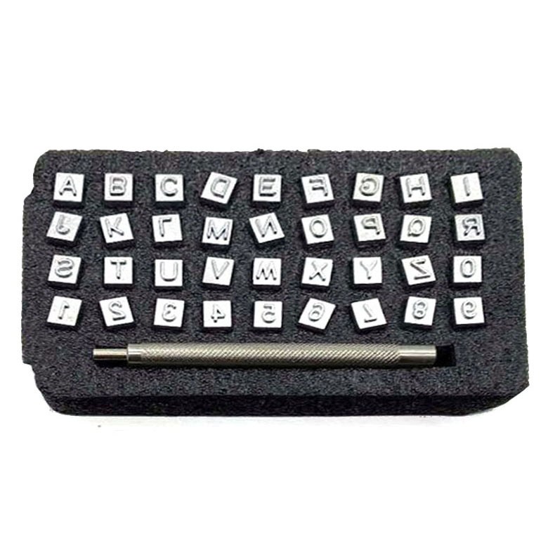 가죽공예 이니셜 각인 불박 세트 4mm, 단일색상, 1세트 11,700원