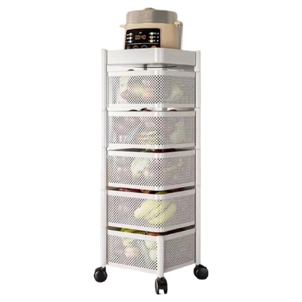 리브리카 회전 이동식 트롤리, 화이트, 5단 39,450원