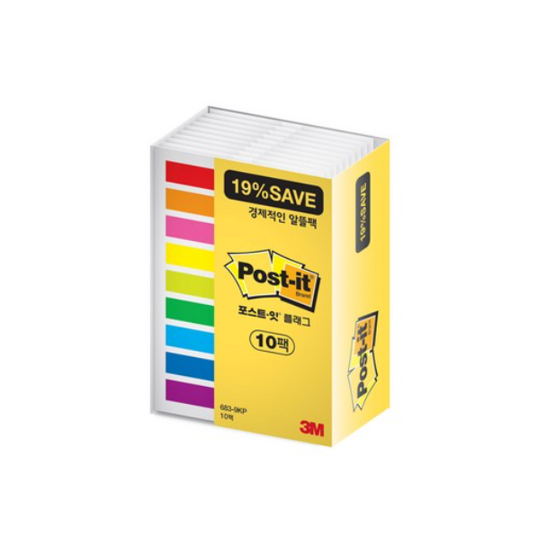 3M 포스트잇 플래그 알뜰팩 683-9KP-10, 5세트 128,750원