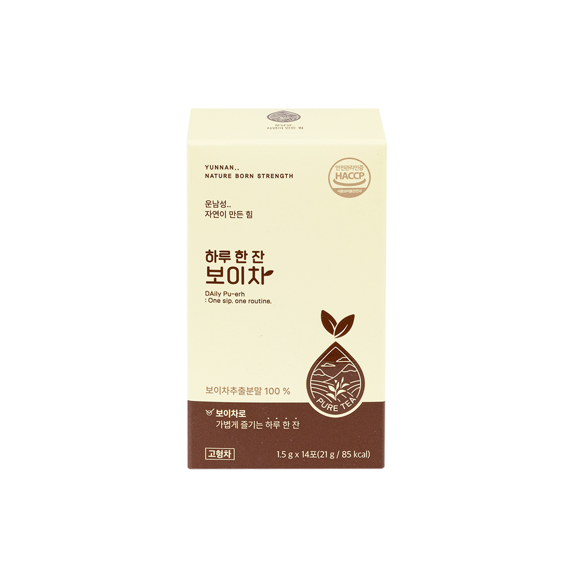 운남성 자연이 만든힘 하루 한 잔 보이차, 1박스, 14개입, 1.5g 11,990원