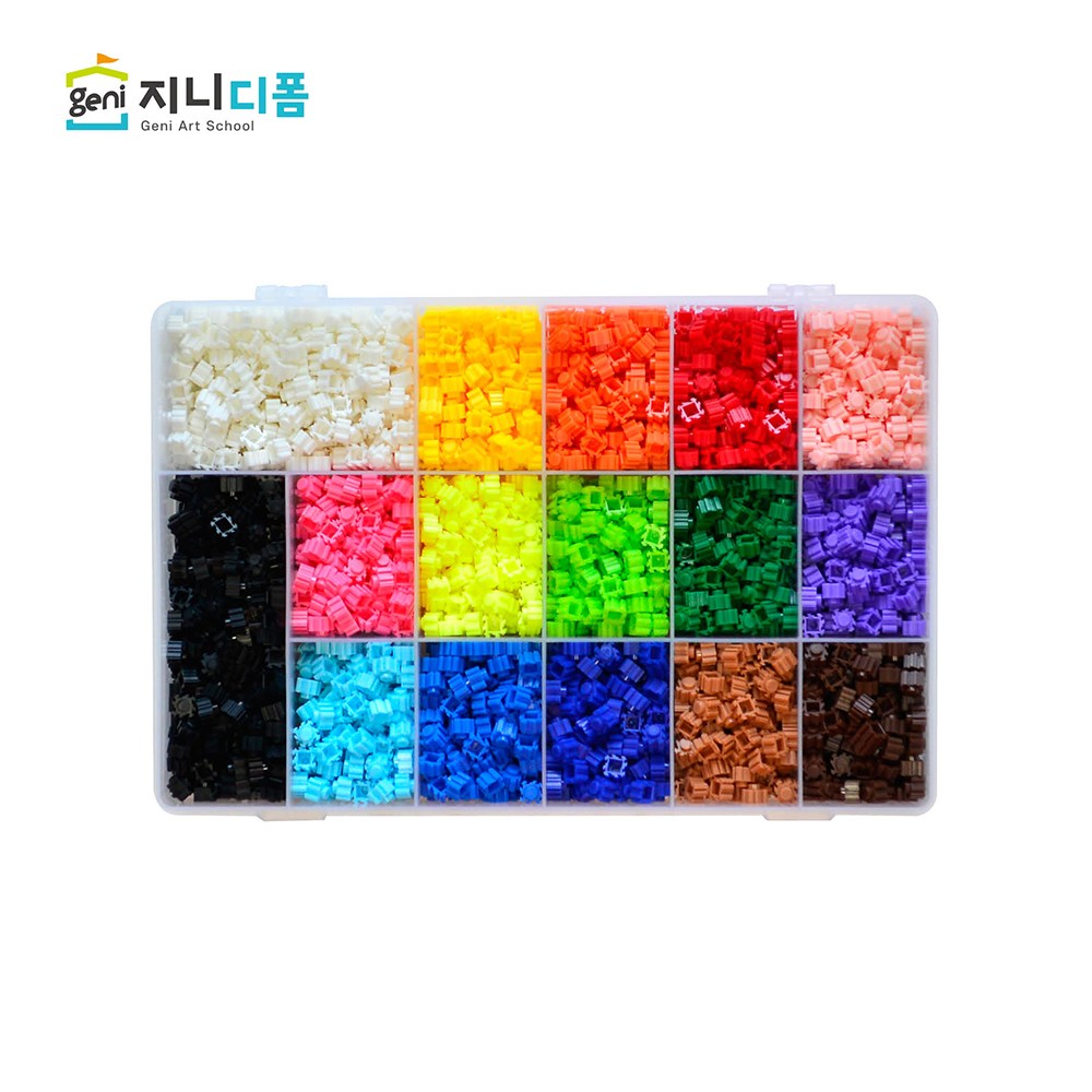 부드럽게 끼워지는 품질 좋은 8m 디폼블럭_지니디폼 16컬러 트레이, 16컬러 트레이 16,900원