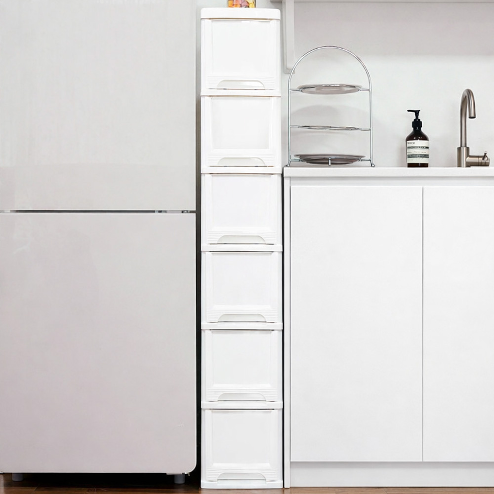 보노하우스 모던 슬림 틈새 서랍장 6단 33,900원