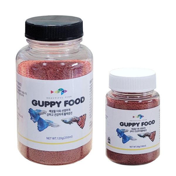 레인보우 구피비트 250ml+100ml 각1개 먹이 사료 밥 17,900원