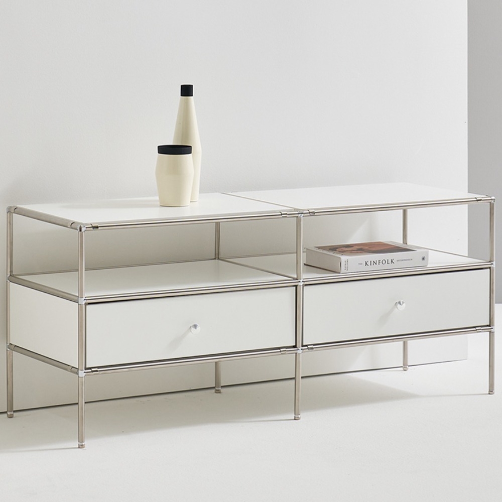 파로마 엘로디 미드센추리 모던 모듈 철제 1200 TV 수납 거실장 299,000원