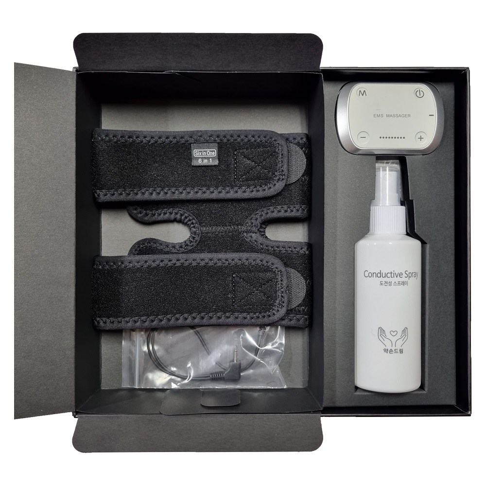 (더블Giift)약손드림 6Iin1 저주파마사지기 웨어러블 저주파 안마기  EMS 마사지기 강력한 9단계 두드림 문지름 (기본세트/멀티세트/풀세트) 105,000원