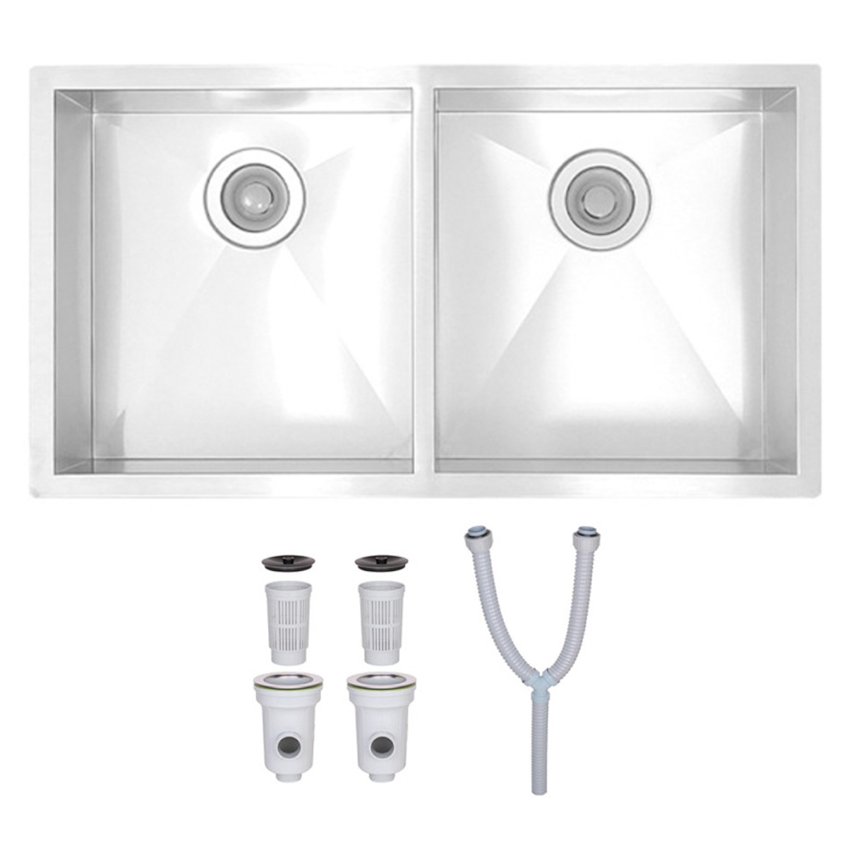 원앙 싱크 ESD7643SQ 더블 사각 싱크볼 주방 두칸 싱크대 설거지볼 씽크볼 교체, 1개 500,000원