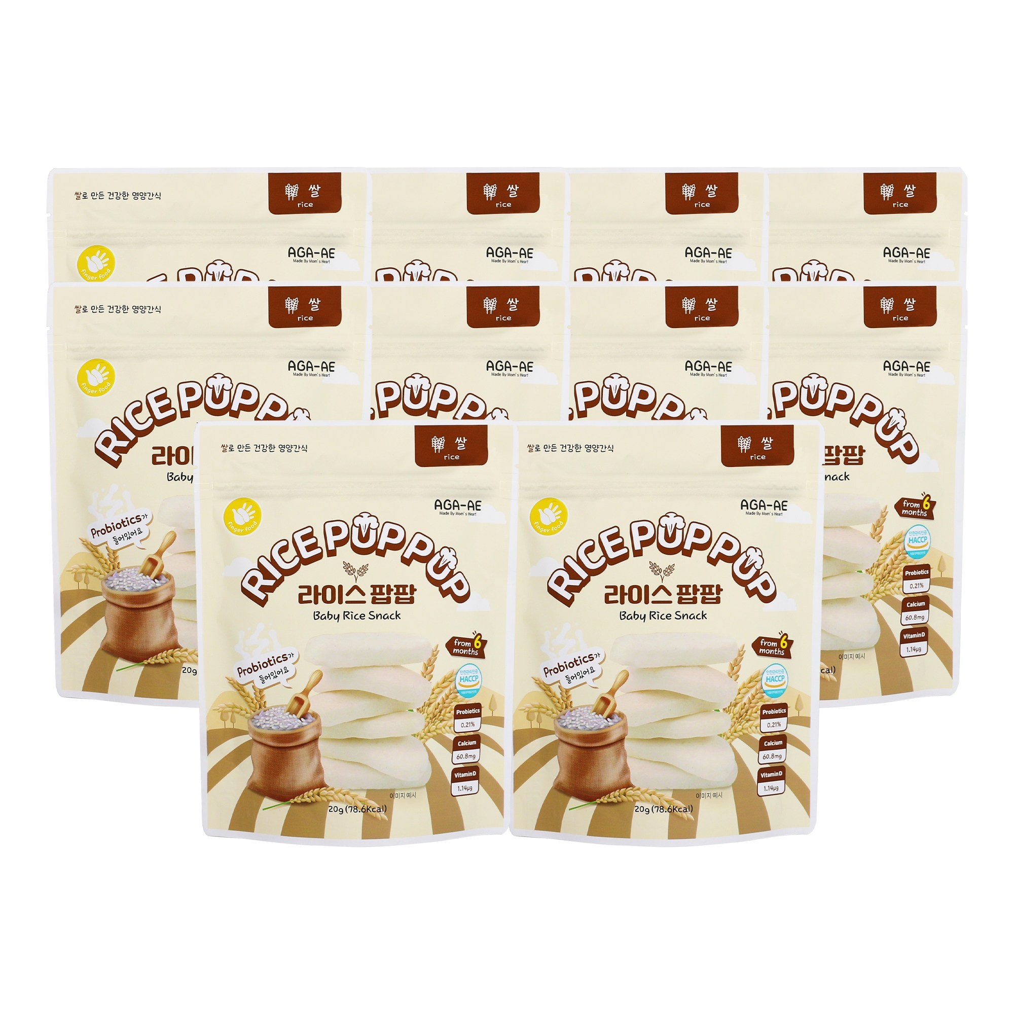 아가애 라이스팝팝 오리지널 유기농쌀떡뻥 [원산지:국산] 27,580원