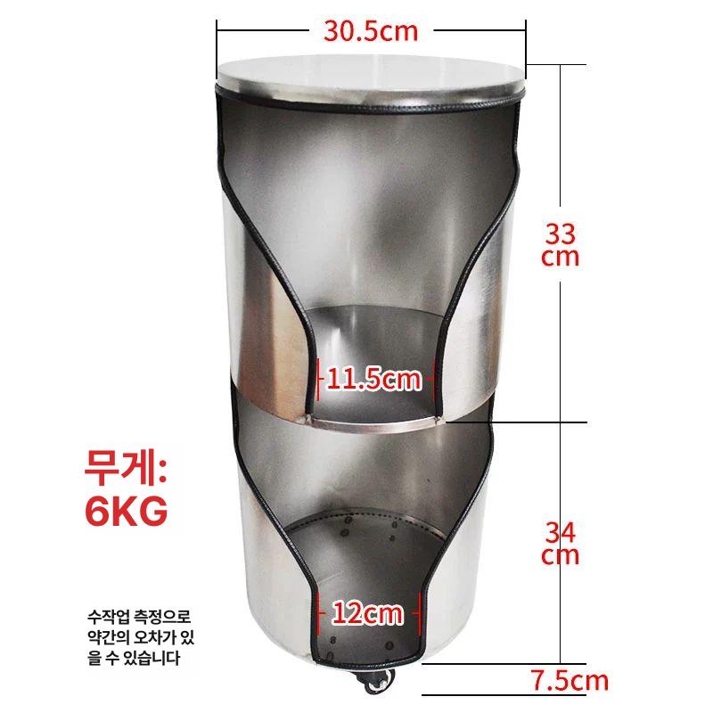 그릴 숯불 숯통 스테인리스 스뎅 철가방 오븐 상자 수납 스텐 바구니 운반통 펜션 고기집 90,300원