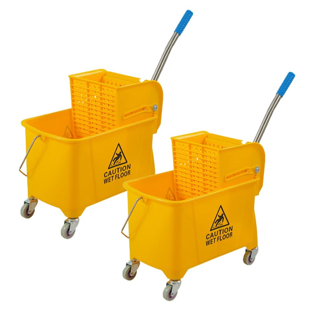 아띠꼴로 넣고땡겨 이동식 대걸레 짤순이 마포걸레 밀대 탈수기, 프로옐로우, 2개 65,000원