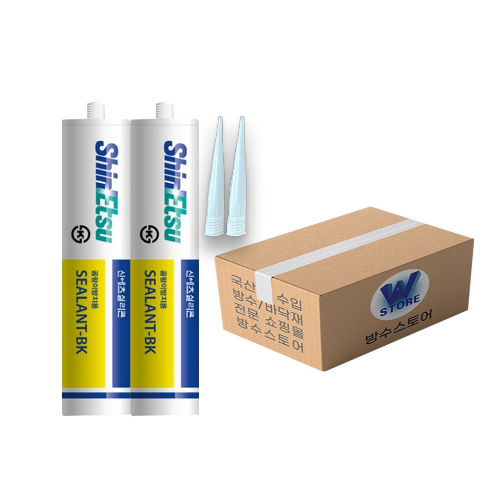 방수스토어 신에츠 바이오실리콘 백색 BK 곰팡이 방지 화장실 욕조 주방 타일 세면대 15,000원