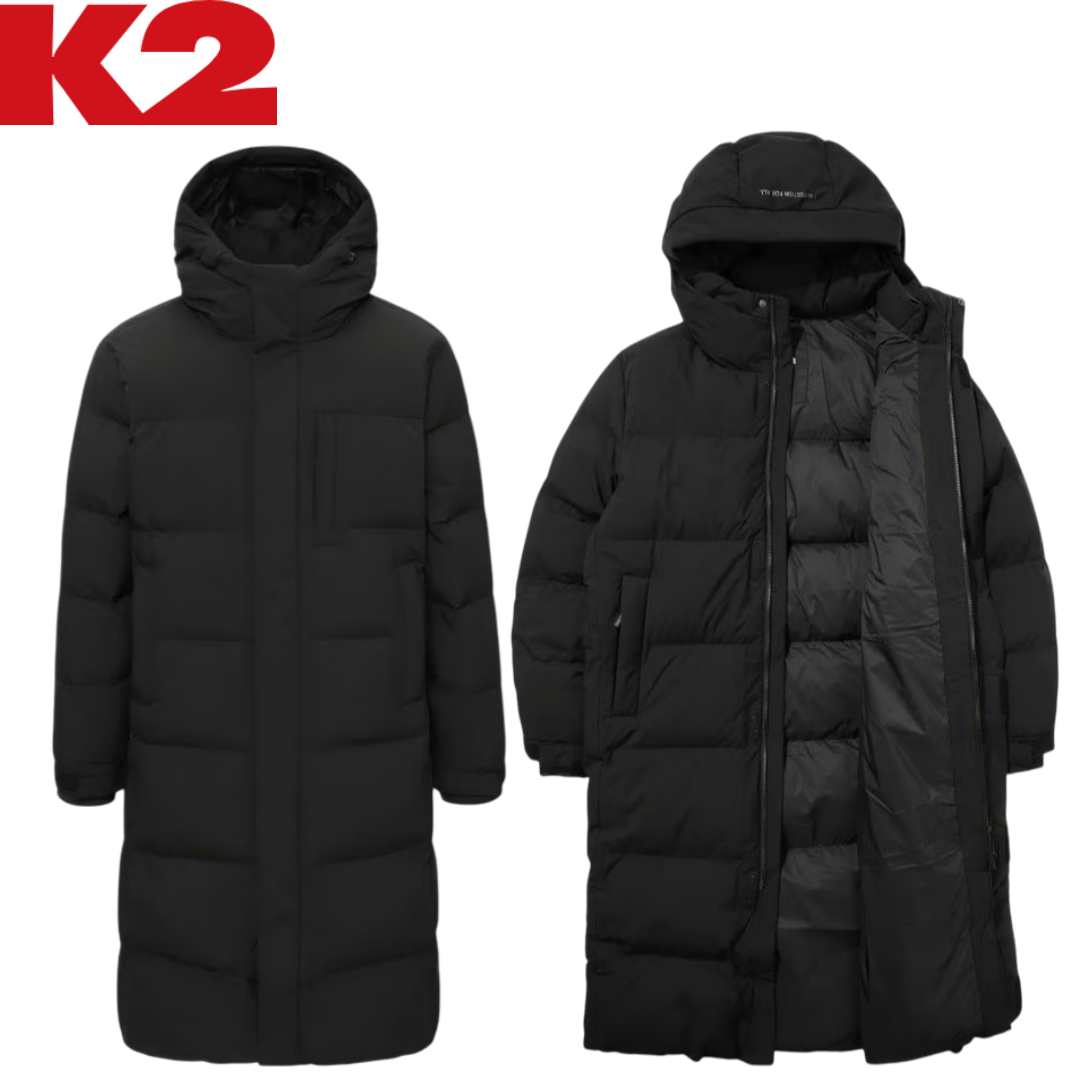 [백화점발송] K2 남여공용 롱 패딩 단체복 근무 현장 커플 롱다운 벤치 파카 284,900원