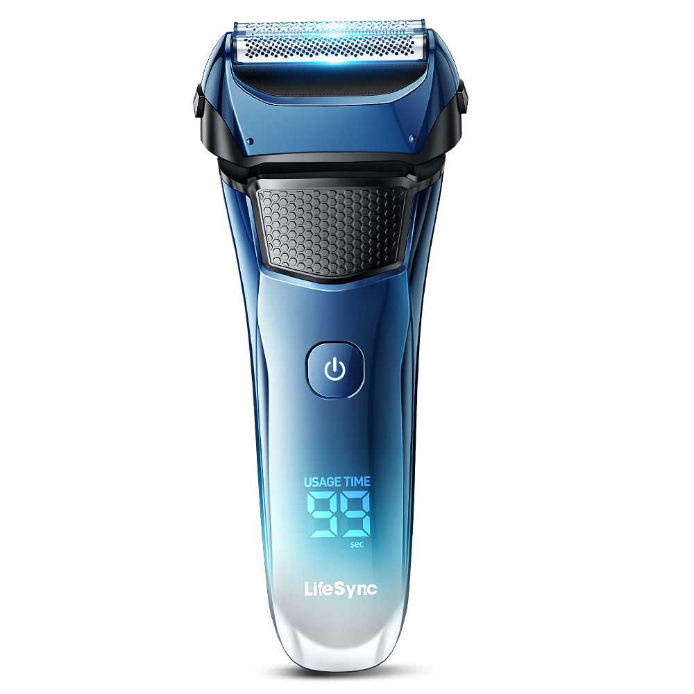 LifeSync 남자 전기면도기 3중날 일자형 헤드 건식 습식 면도 C타입 팝업트리머 27,900원