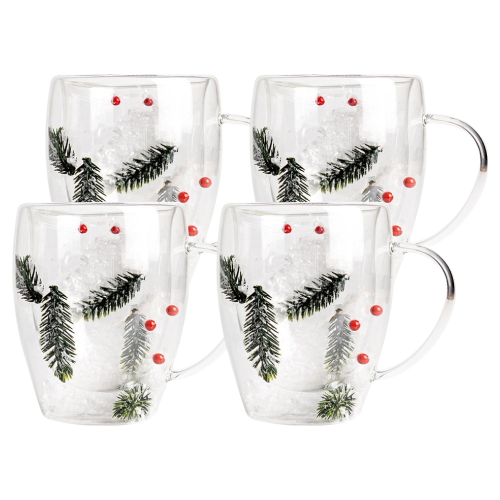 코지테이블 크리스마스 선물 투명 이중 유리 홈카페 머그컵 350ml 25,180원