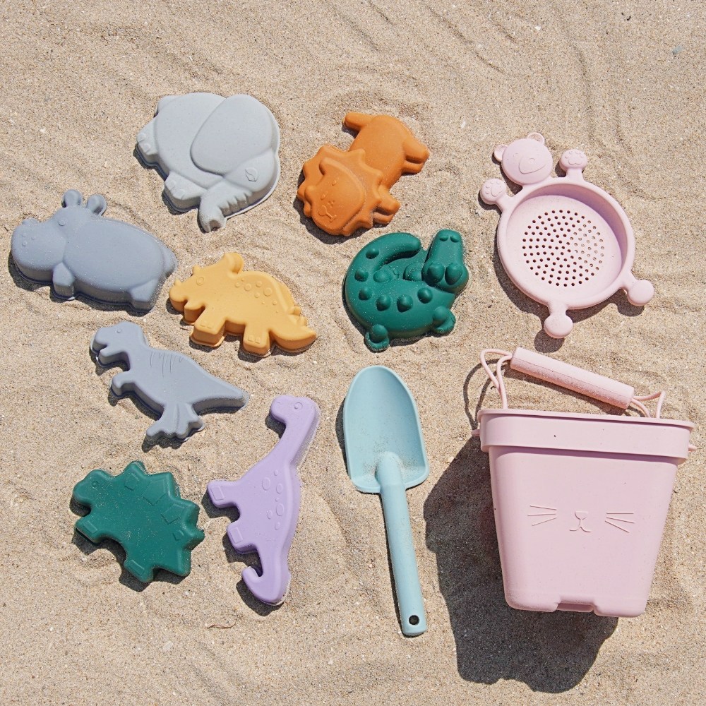 토이토 실리콘 모래놀이 11pcs 올인원 세트 접이식 소프트 샌드토이, 1개 25,900원