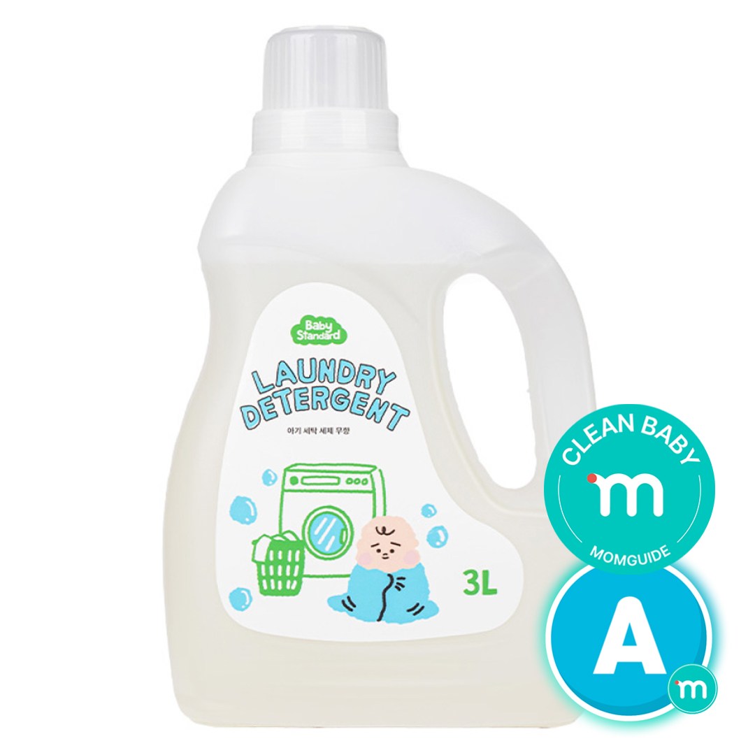 베이비스탠다드 아기 세제 무향 비건 유아 중성 세탁세제 액상 대용량 고농축, 1개, 3L 27,300원