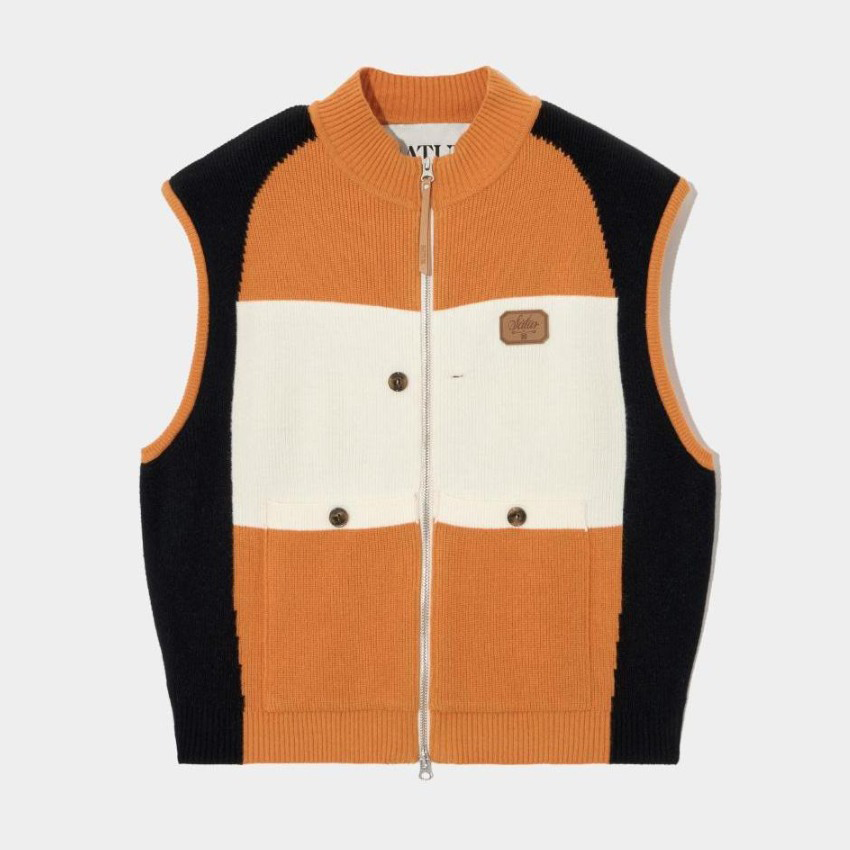 세터 남성용 백 로고 니트 베스트 집업 128,490원