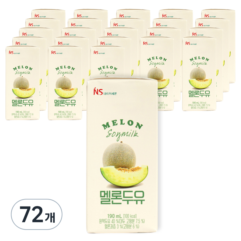 삼육네이처세븐 멜론두유, 190ml, 72개 31,970원