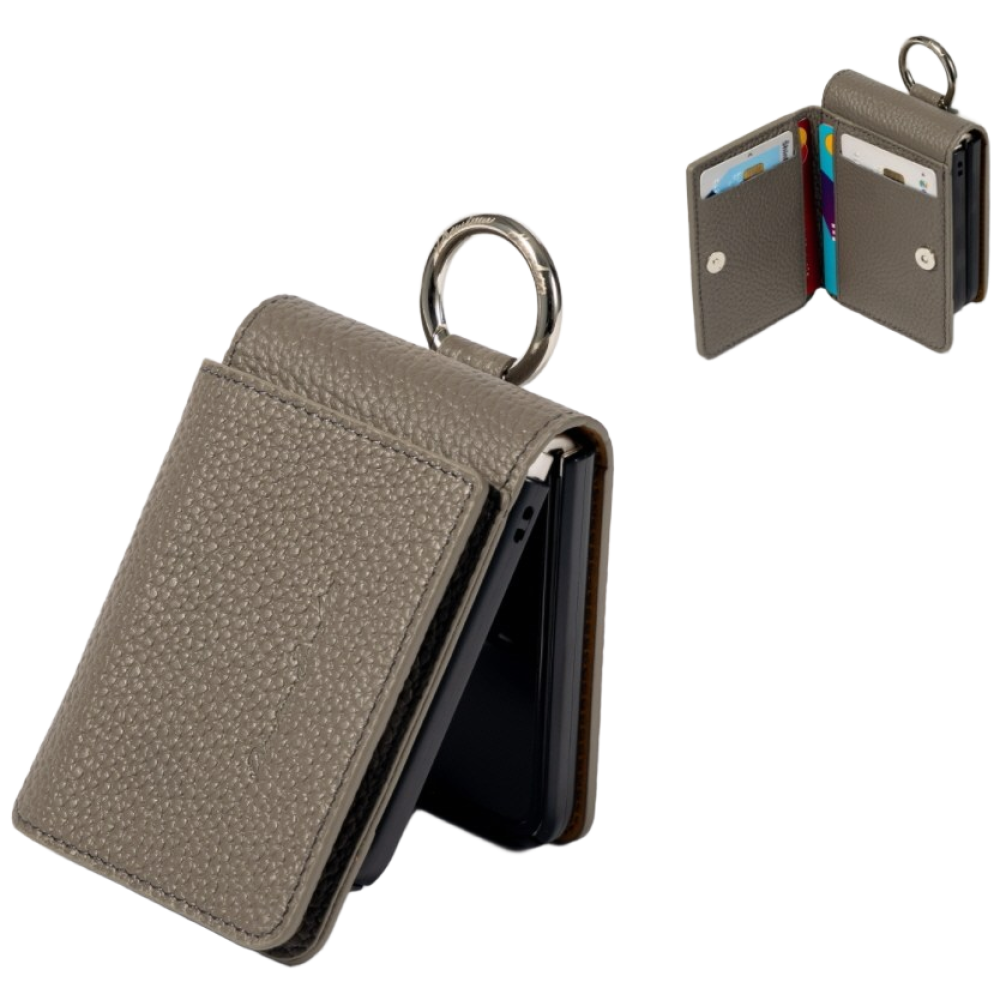 본아띠 갤럭시 Z플립3 전용 가죽 ATTO 토고 슈렁컨 카드포켓 수납 고리 링 지갑형 케이스, 현재가 52,500원