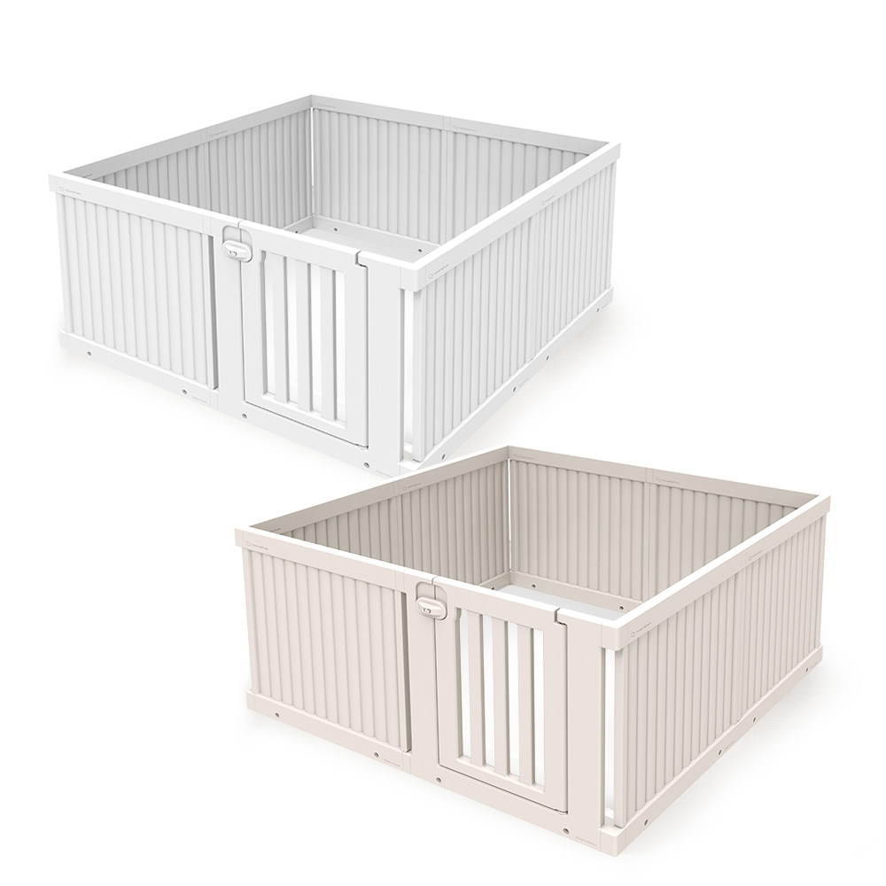 텍미홈 확장형 펫룸 강아지 울타리 애견 펜스 무한확장 커스텀 호환 전제품, 버치베이지 169,000원