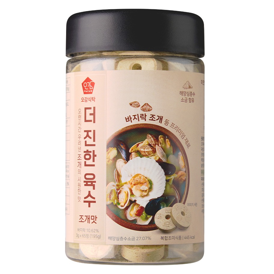 오감식탁 더 진한 육수 조개맛 토큰형 65정, 195g, 1개 15,220원