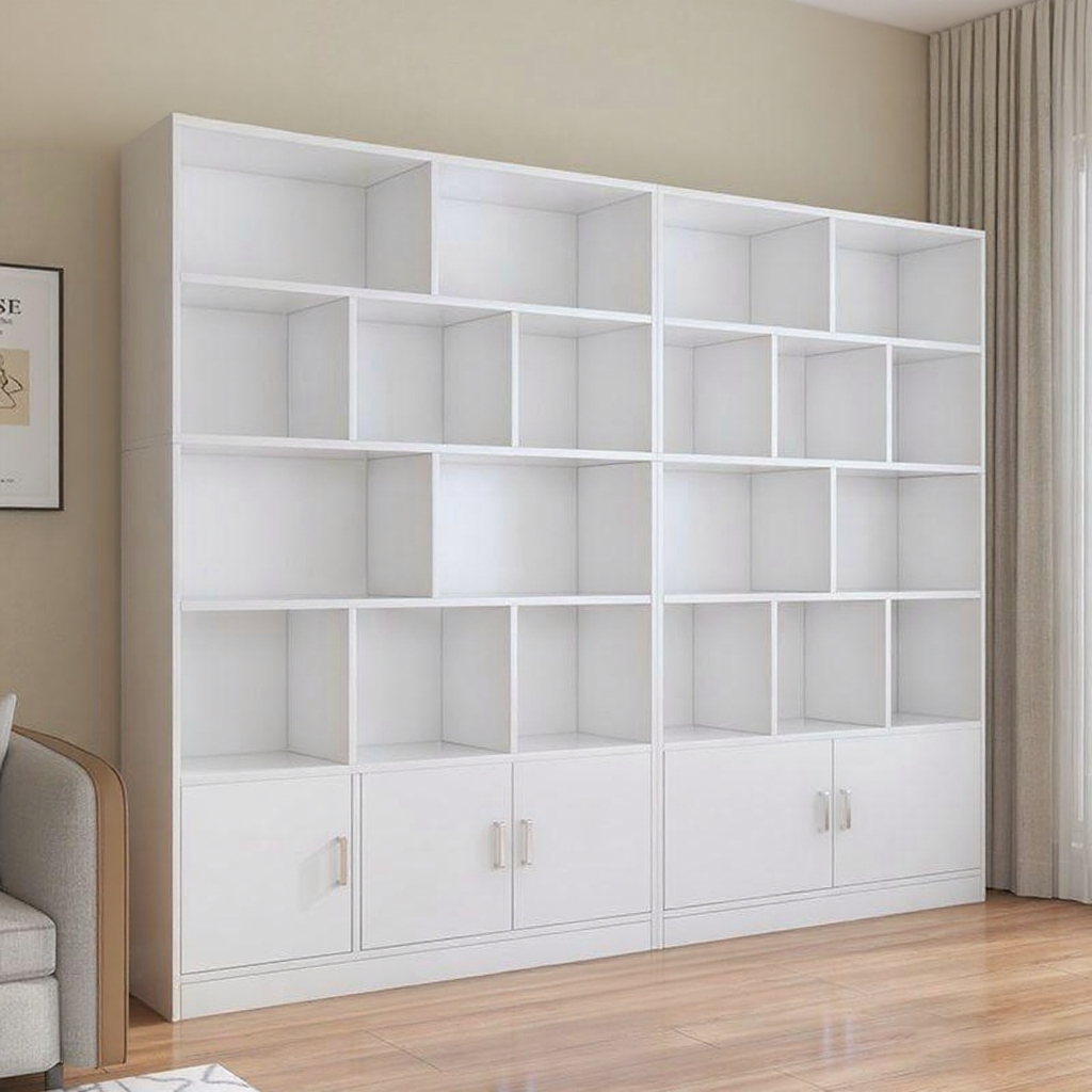 거실 개인 책장 오픈형 서재 공간수납장 사무실서류 서류장 높은장, G01 332,000원