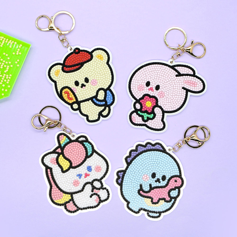 쪼꼬미친구들 보석십자수 키링 2탄 옐로우 6,000원