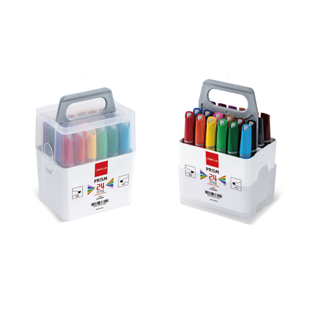 유성매직 24색 라인플러스 사각닙 삼각매직 16,000원