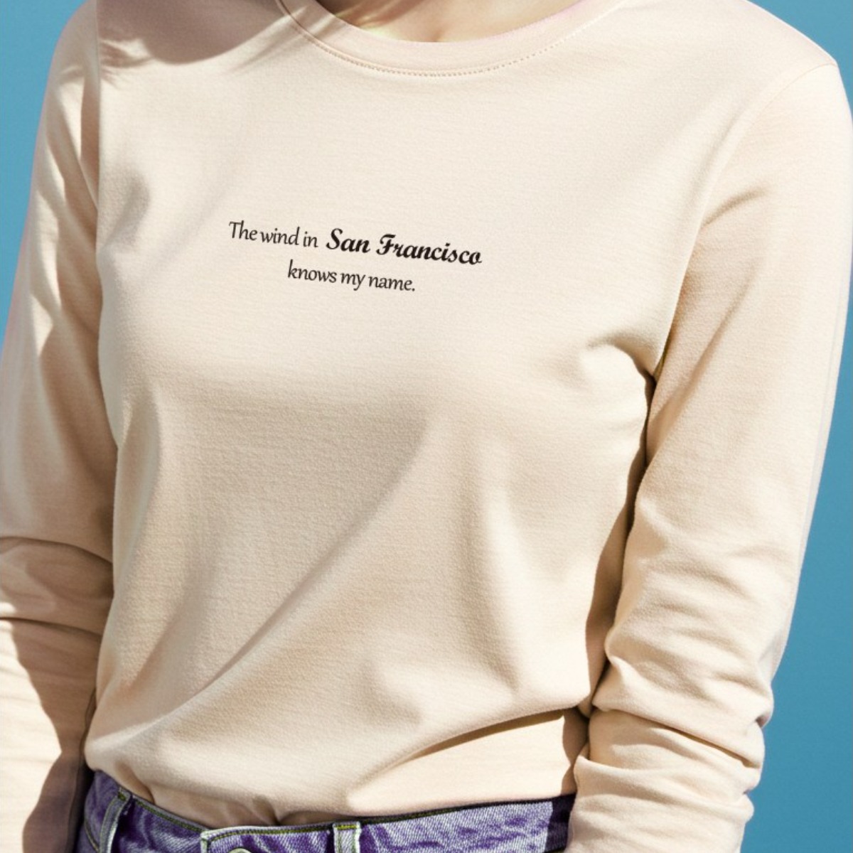 그리내 여성 라운드넥 봄 가을 예쁜 심플 프린팅 얇은 긴팔티 커플티 캐릭터 이너 홈웨어 레터링 면 티셔츠 19,900원