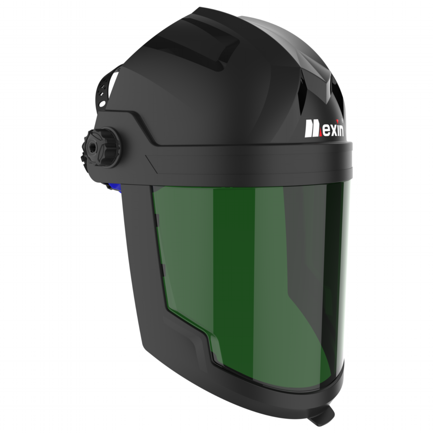 Mexin LY-24 레이저 보호 마스크 안면 보호면 대형 스크린 충격 방지 절단 연마 작업용 페이스쉴드, 1개, 그린 23,790원