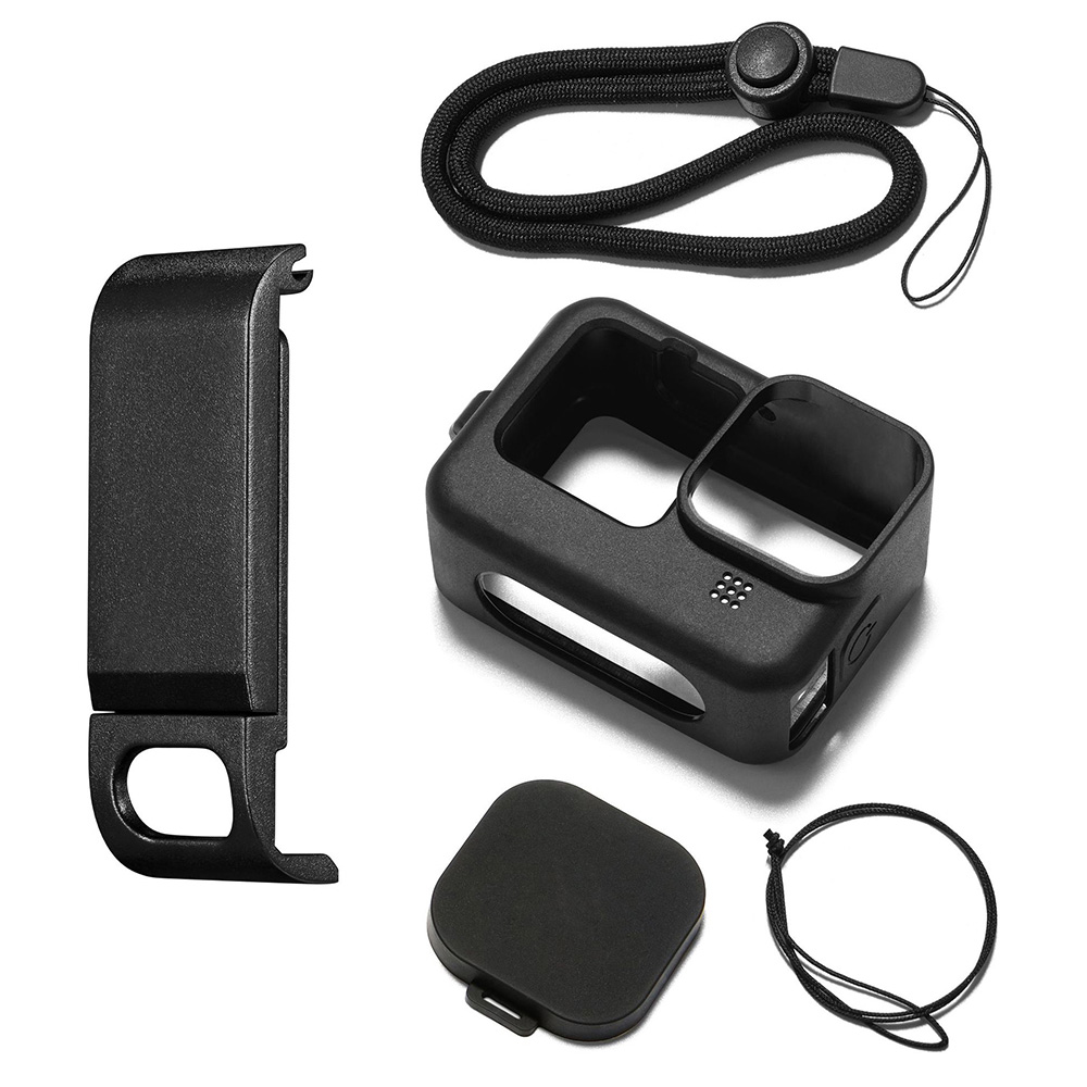 고프로 히어로 12 11 10 9 사이드오픈 소프트 케이스 교체용 오픈형 커버 렌즈보호덮개 스트랩 세트 빠른출고 스크레치 보호 외부충격 방지 14,500원