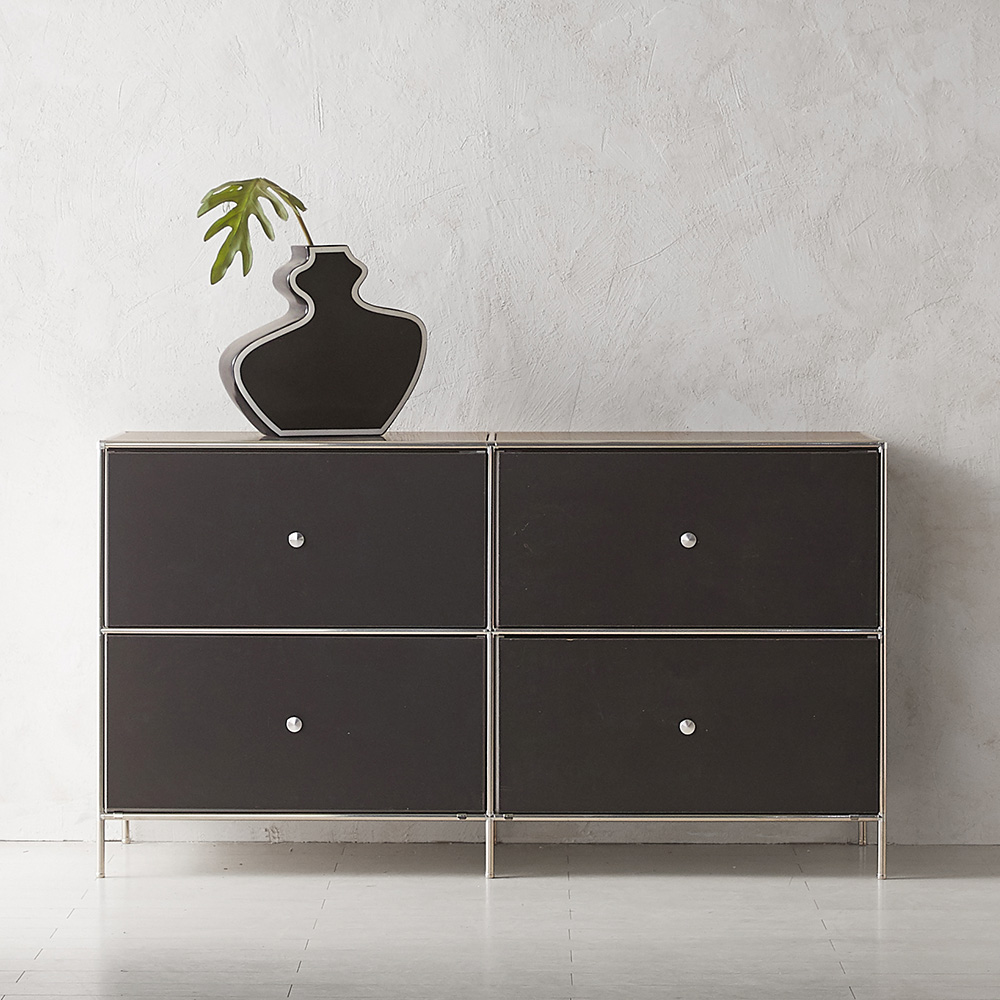 이노센트 모듀스 미드센츄리 높은 모듈 거실 2단 서랍장 1340 방문설치 446,000원