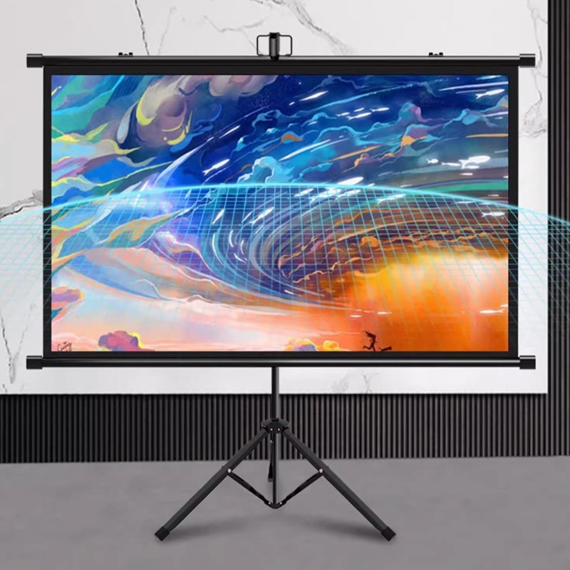 SeekFun 스탠드 프로젝터 스크린 유리섬유 고화질 빔 삼각대 무타공 휴대용 주름방지 안티라이트 벽걸이 가능 16:9 60인치 72인치 55,950원