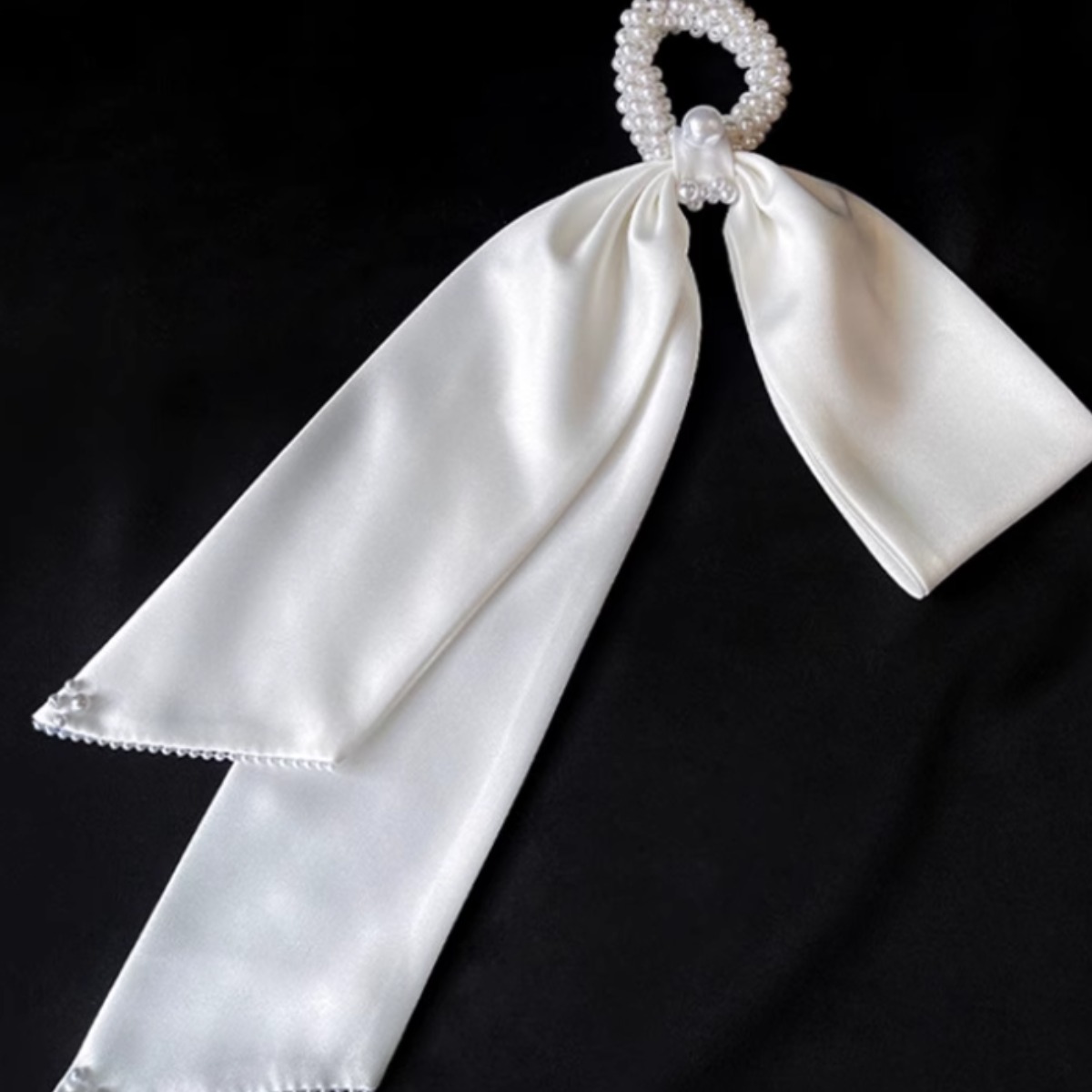 즘콩 웨딩 리본 진주 머리 장식 로우번 띠 코사지 핀 셀프 브라이덜 샤워 촬영 17,900원