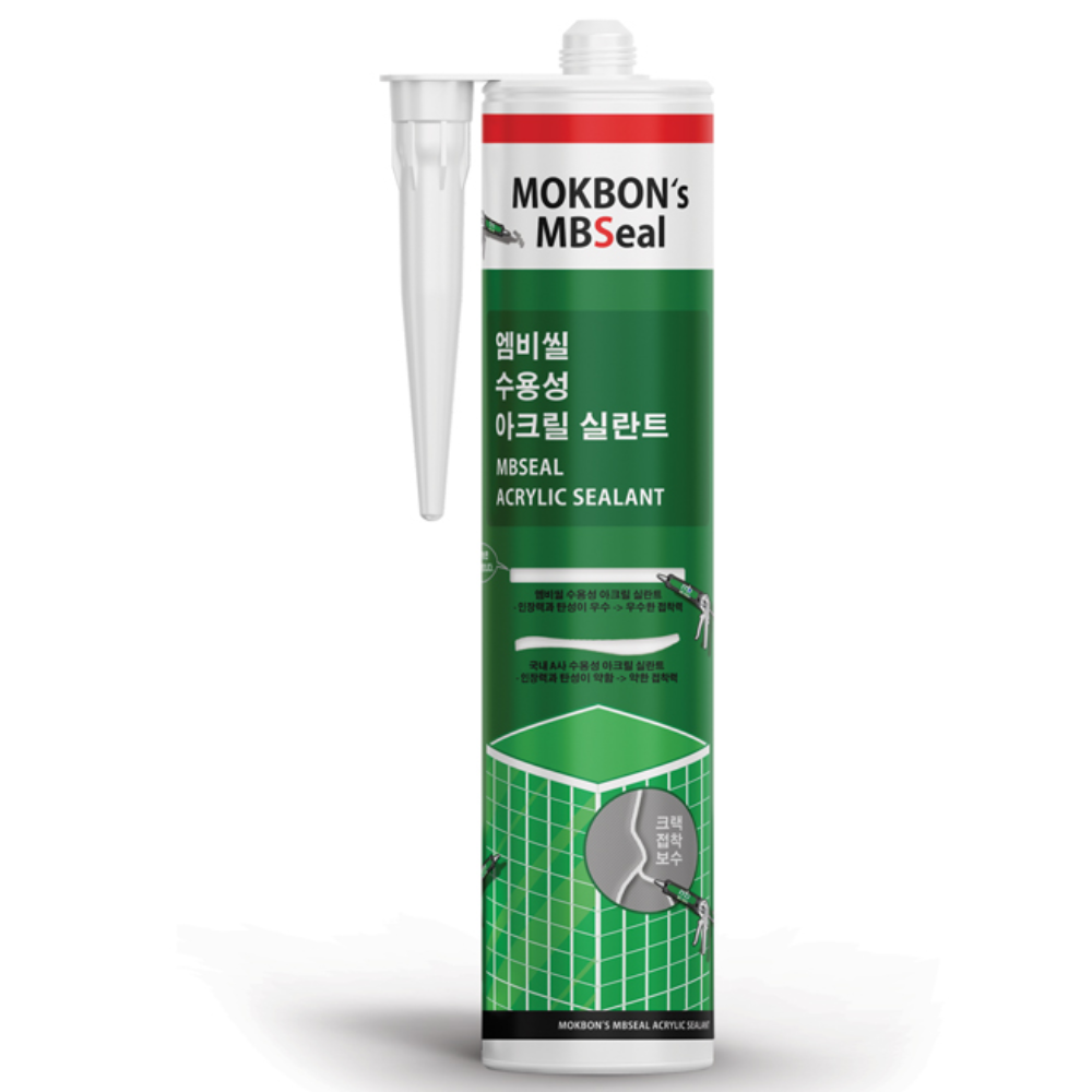 엠비워터X 초속경 고탄성 아크릴실란트 옥상 균열 보수용 방수제 수성실리콘 270ml 2,000원