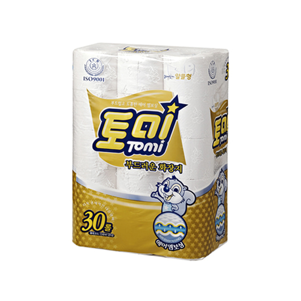 토미 두루마리 롤 화장지 엠보 2겹 50m 30롤, 1개, 30개입 20,500원
