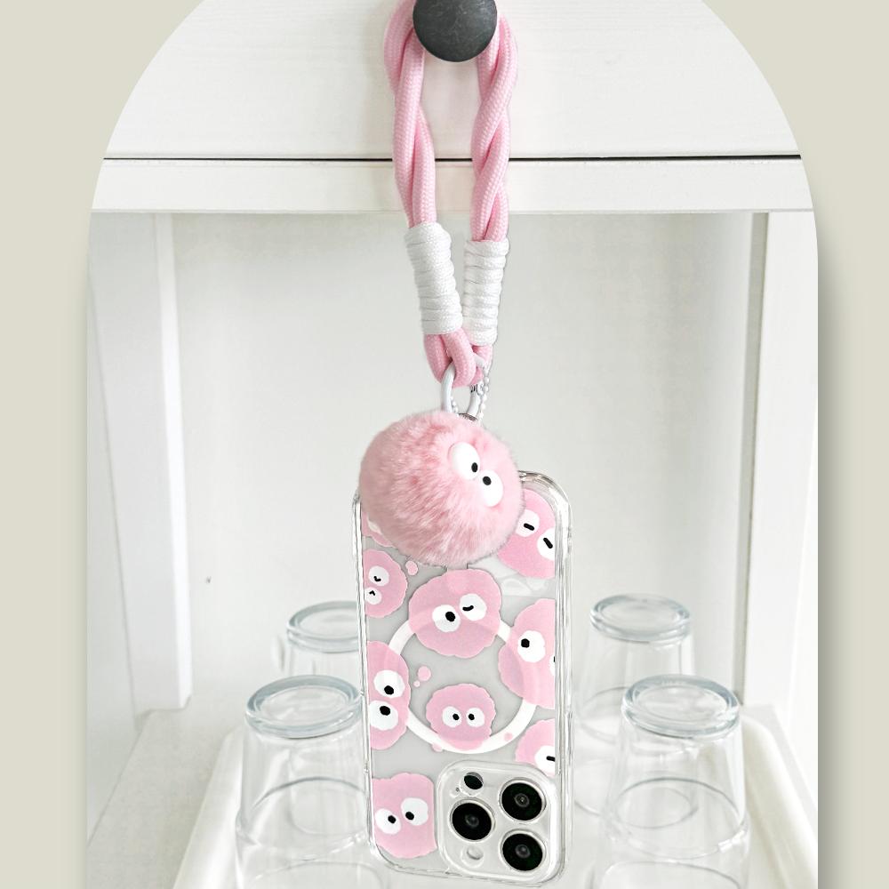 코지 아이폰16 15 14 먼지몽 와글와글 로프 스트랩 클리어 렌즈가드 맥세이프 케이스 갤럭시24 23 23,700원