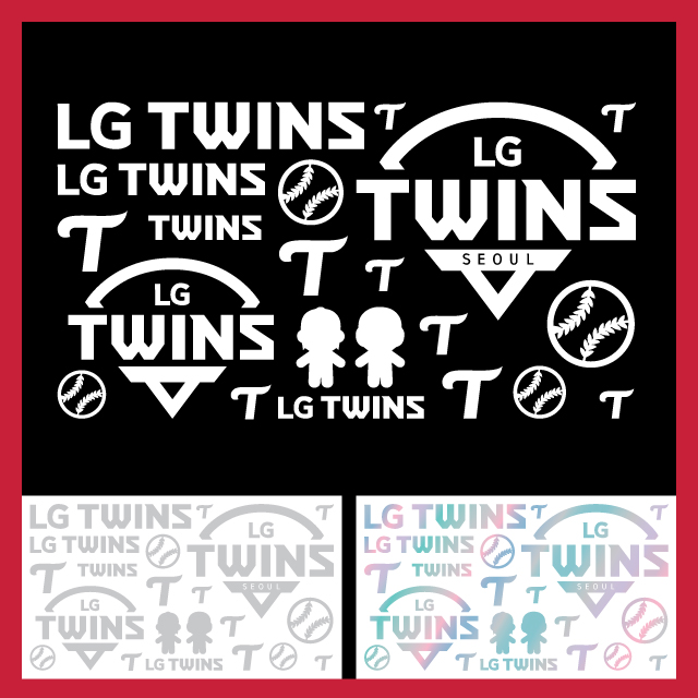 [LG트윈스] 컷팅스티커 KBO 프로야구스티커 자동차 응원봉 17,000원
