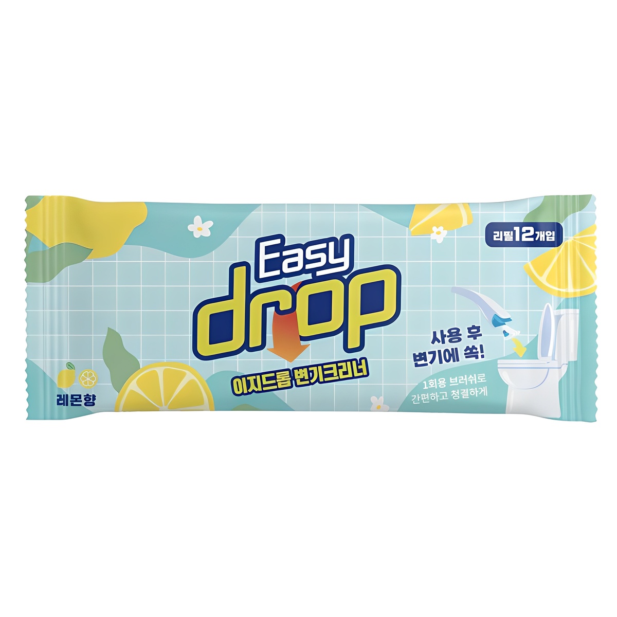 이지드롭 일회용 변기크리너 뉴 레몬향 6,900원