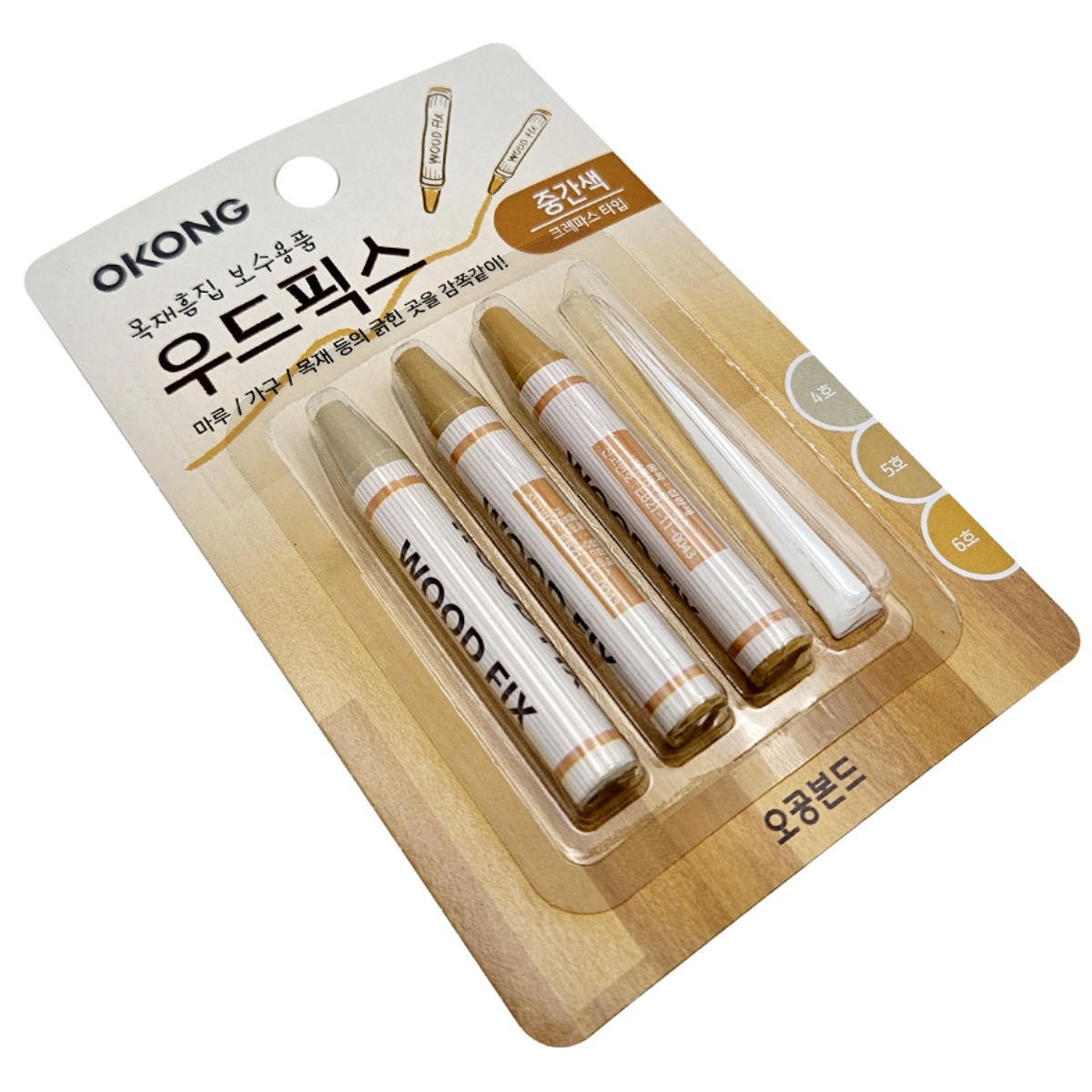 오공 우드픽스 마루커버시트 목재 흠집 우드픽스 보수용품, 1세트 5,950원