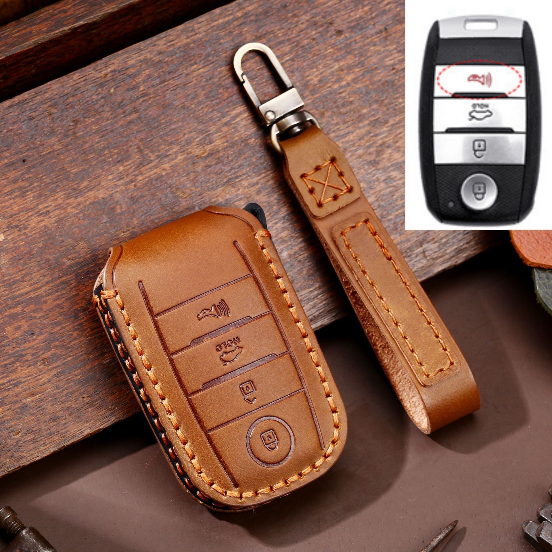 기아 자동차 스마트 키케이스 차 가죽 키홀더 키링 키커버 더뉴 올뉴 모닝 모닝어반 더뉴레이 K3 K5 쏘렌토 뉴쏘렌토R 올뉴프라이드 쏘울 카렌스 스포티지 3버튼 4버튼 20,800원