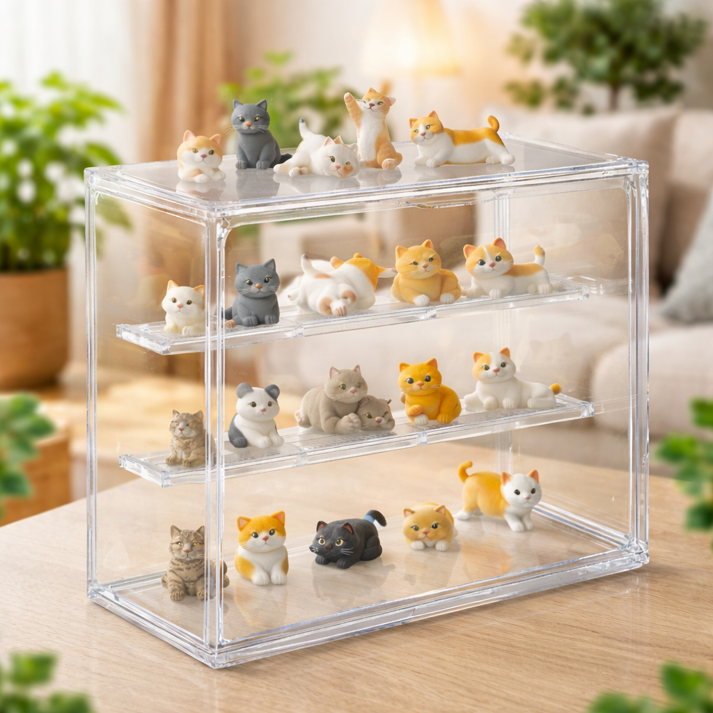 에브라잇 아크릴 피규어 팝마트 레고 수납 3단 장식장 13,500원