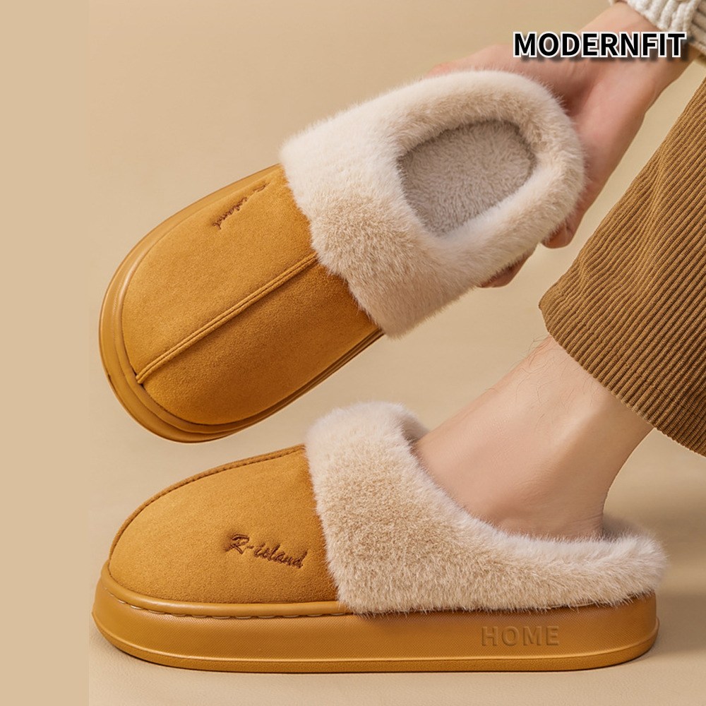 모던핏 겨울 방한 부드러운 털 실내화 9,900원