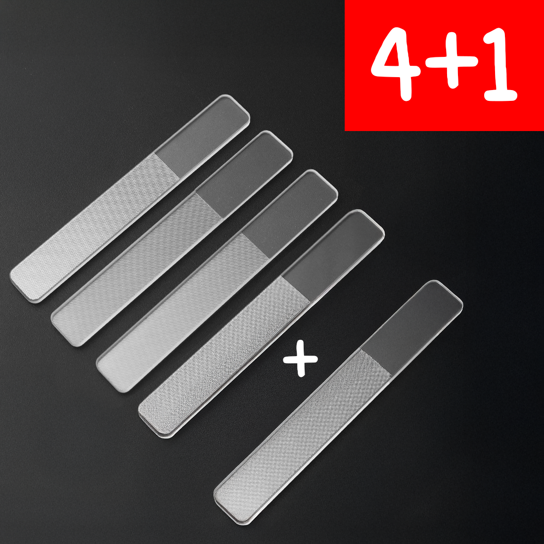 피앤제이스토어 손톱정리 네일 파일+케이스set [4+1], 5개, 투명 14,900원