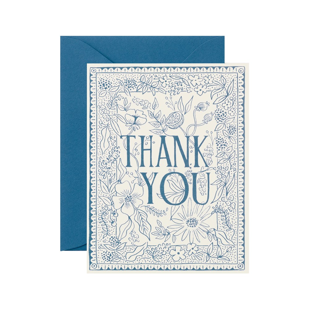 라이플페이퍼 Delft Thank You Card 감사 카드, 단품 9,000원