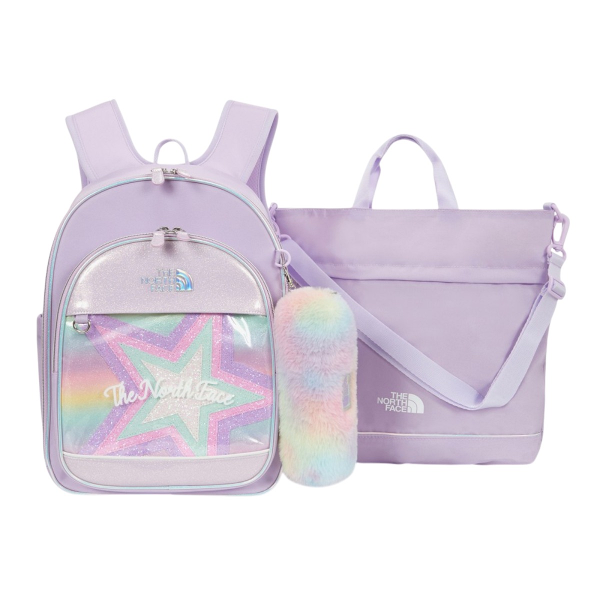 [25년신상] 노스페이스 책 가방 세트 백팩 걸즈 파핑스타 스쿨팩 경량 키링 키즈 초등 여아 +PXV다용도Bag 238,800원