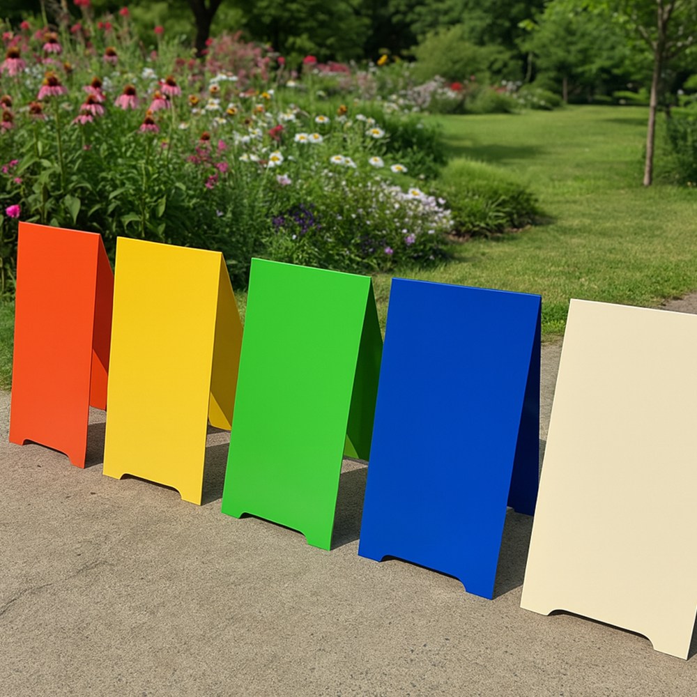 애드바이 a형입간판 제작 카페 입간판 매장 철제 배너 거치대 소형, 1개, 옐로우 75,000원