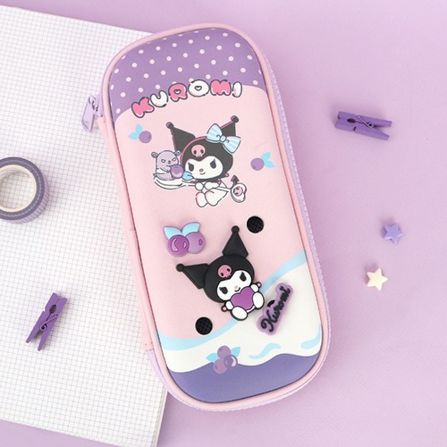 다자락 산리오친구들 쿠로미 참 플레이 와이드 EVA 파우치 필통CS 18,400원