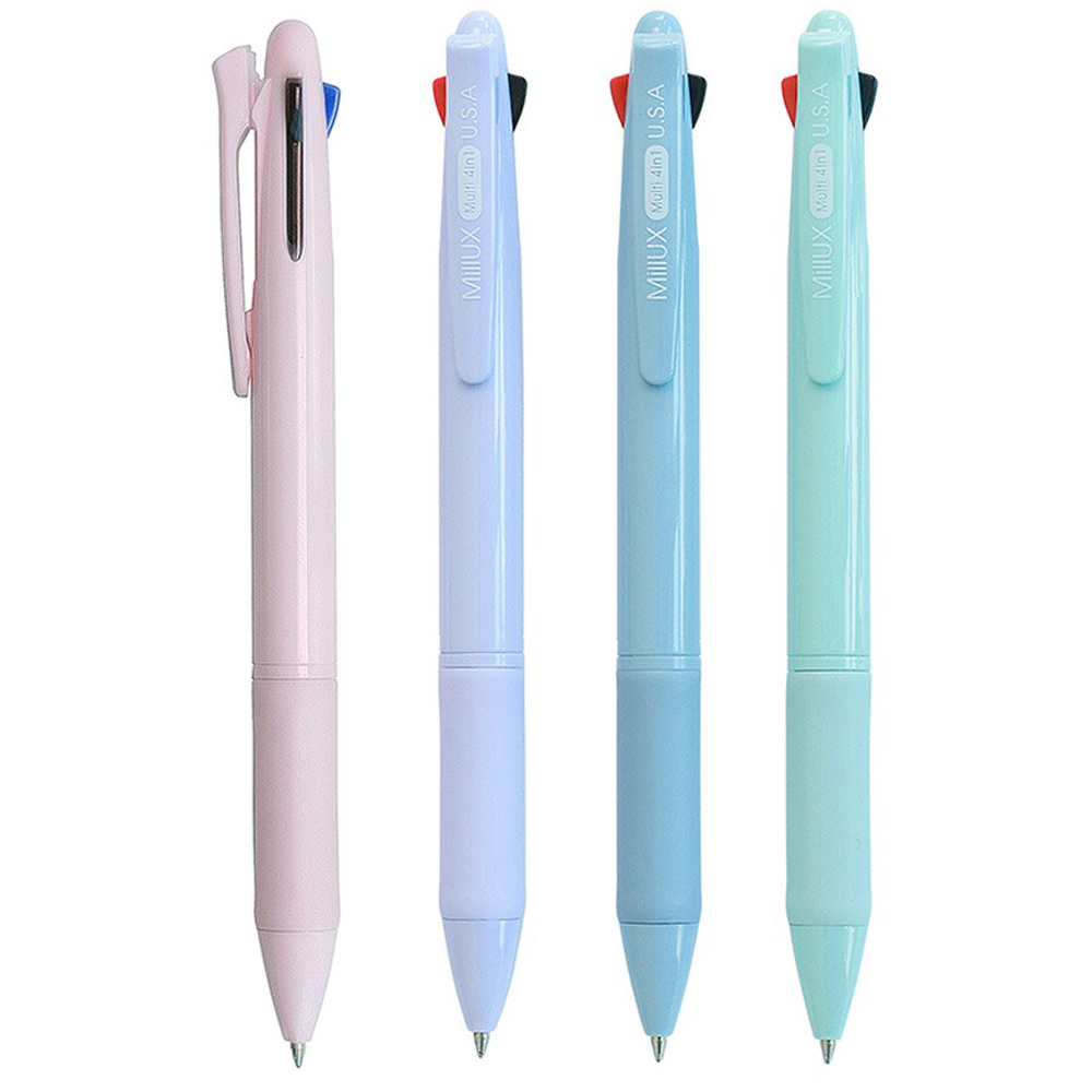 [마치]밀룩스4in1 멀티펜 무료인쇄 0.7mm3색볼펜&0.5mm샤프, 4개, 색상골고루 7,480원