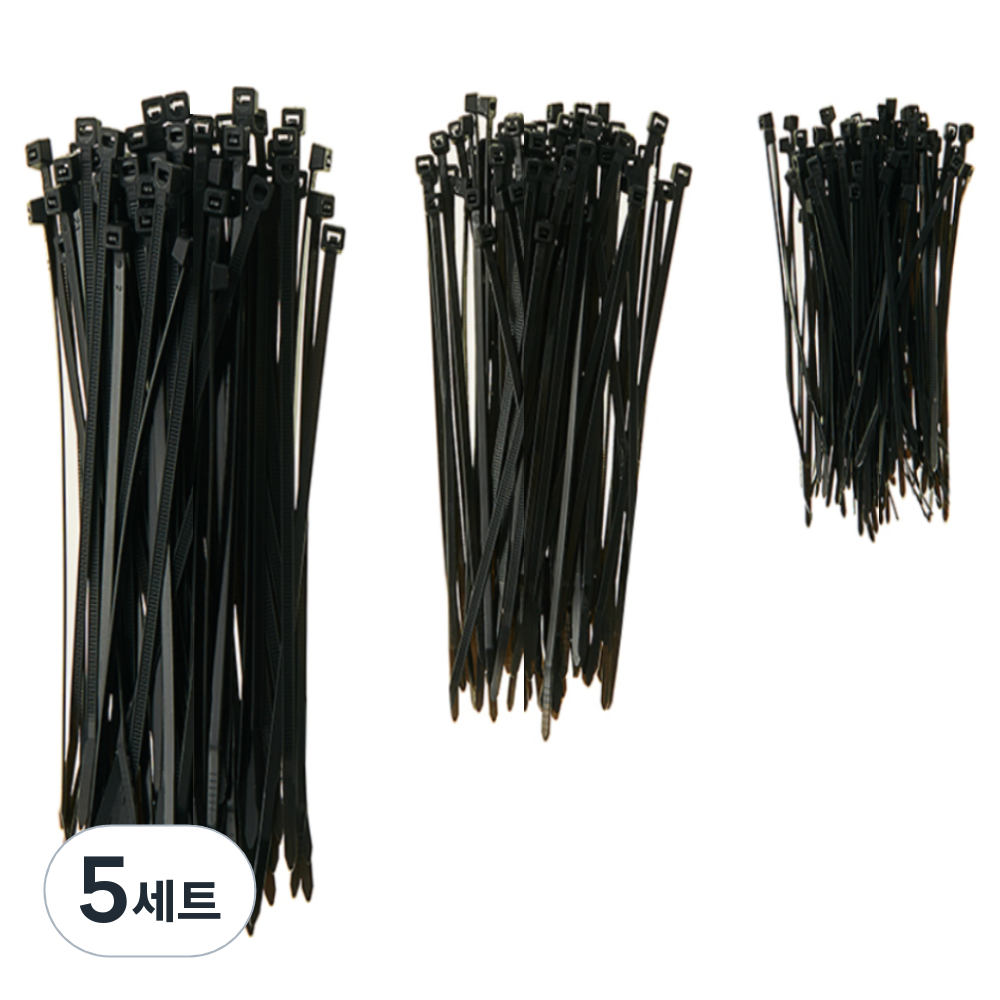 코멧 홈 고강도 PA66 케이블타이 대 100개 + 중 100개 + 소 100개 17,980원